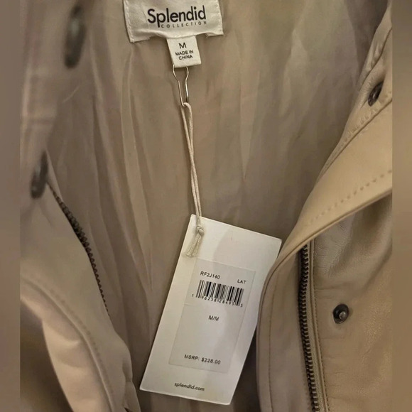 NWT Splendid Faux Leather Puffer M - Picture 7 of 11